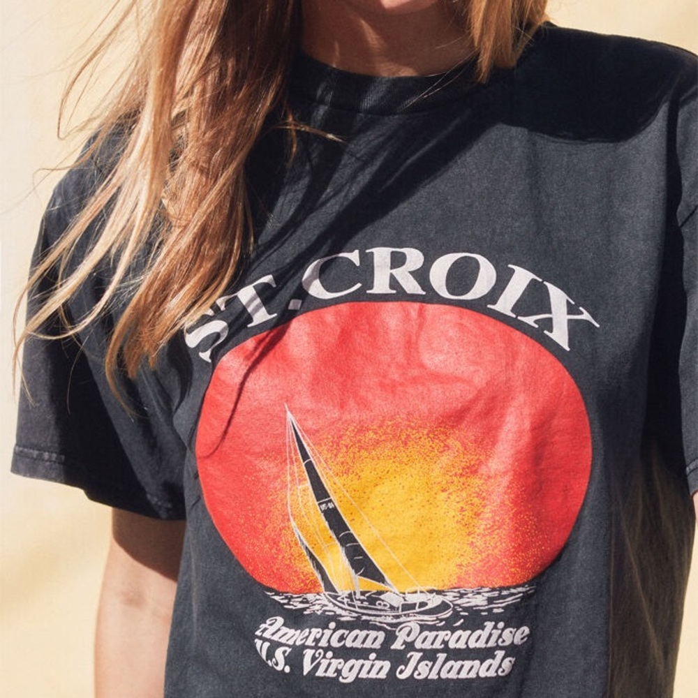 brandy melville st. croix graphic tee